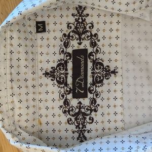 7 Diamonds LS shirt, size small, cream
